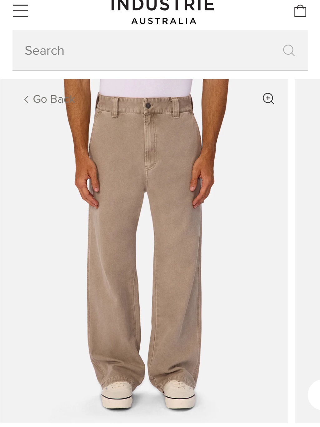 Nwt Industrie Clothing Men's Cargo Pants In Light Taupe